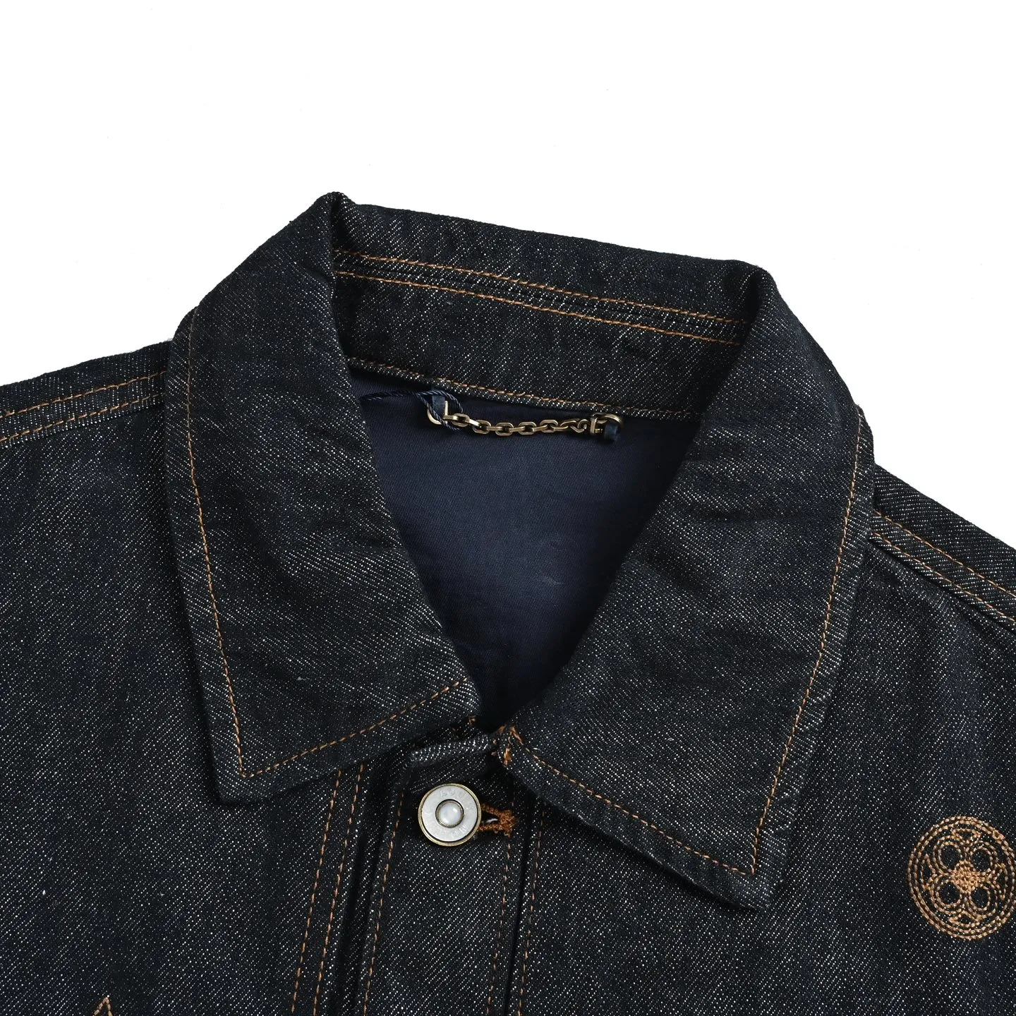 Louis Vuitton/Louis Vuitton embroidered logo denim jacket